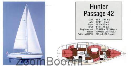 Hunter 42 Passage beoordelingen en specificaties